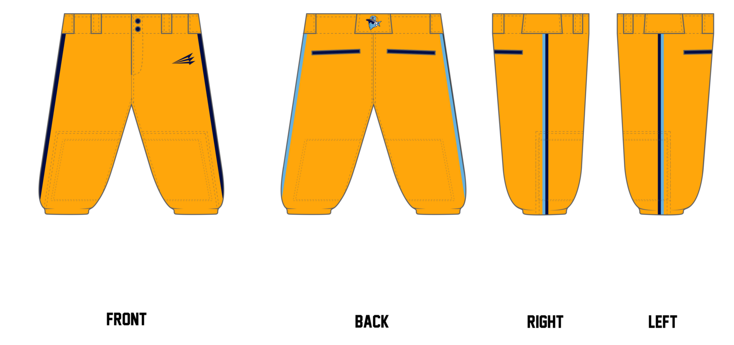 Bold City Bandits Custom Knicker Baseball Pants #BP4B