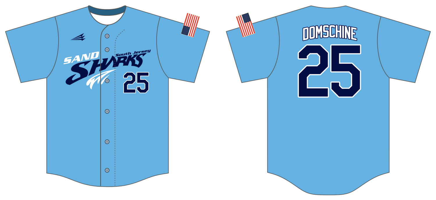South Jersey Sand Sharks Custom HexaFlex Baseball Jersey #J1B