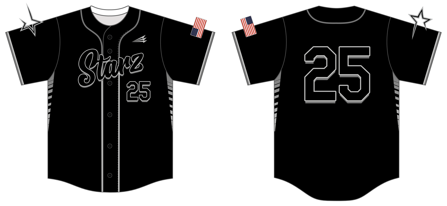 Bakersfield Starz Custom NanoDri Baseball Jersey #J1