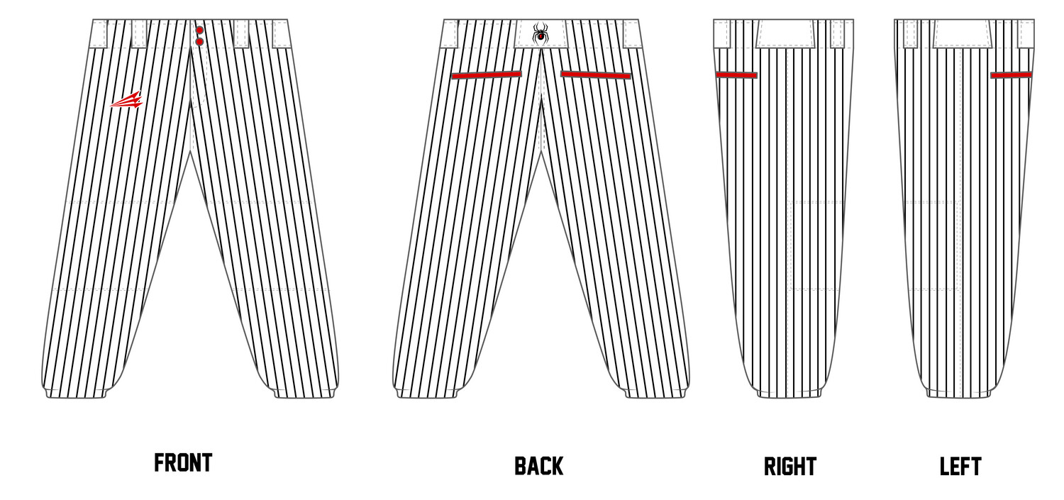 Black Widows (Kolakowski) Custom Fastpitch Pant #FP8
