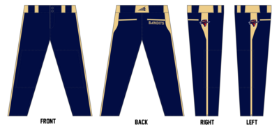 Boise Bandits Custom Athletic Cut Baseball Pants #BP8B