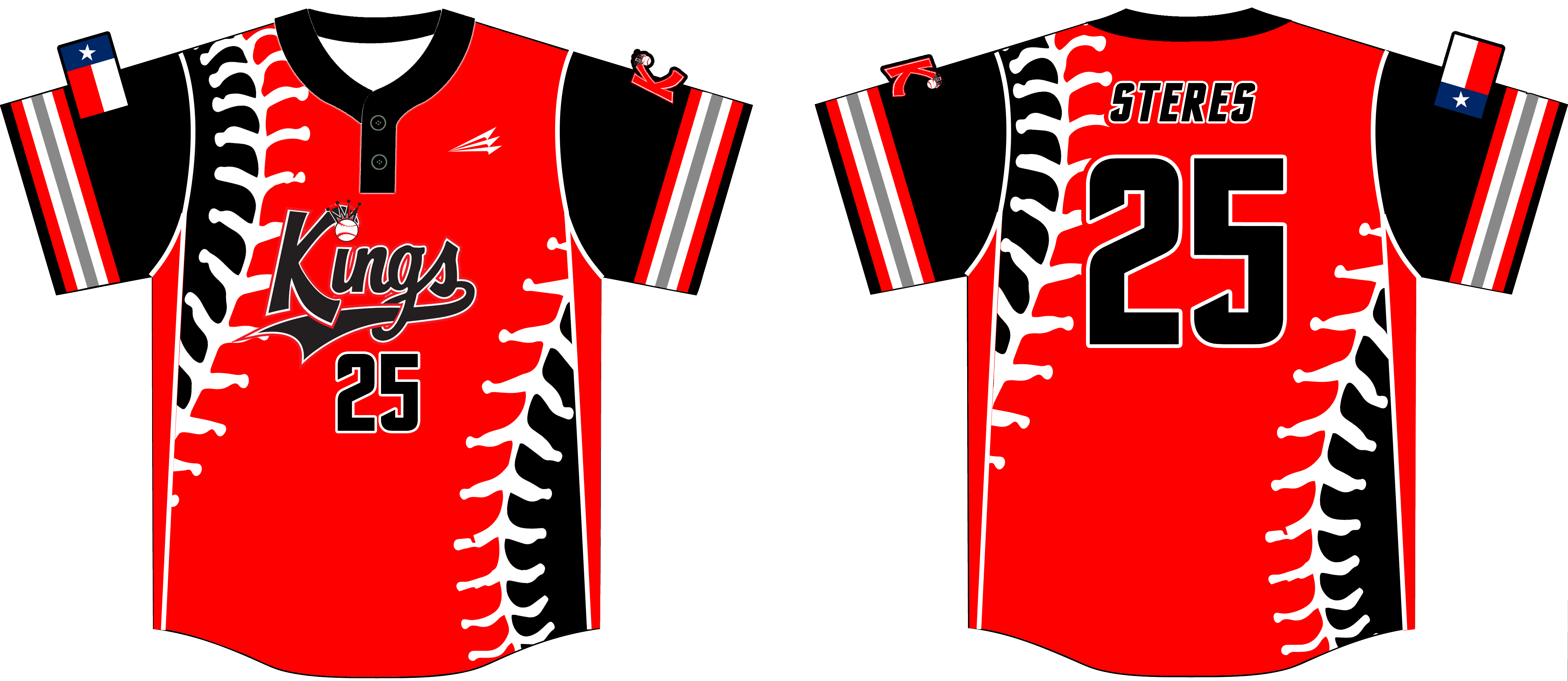 Andrew County Kings Custom Baseball Jersey Design #6