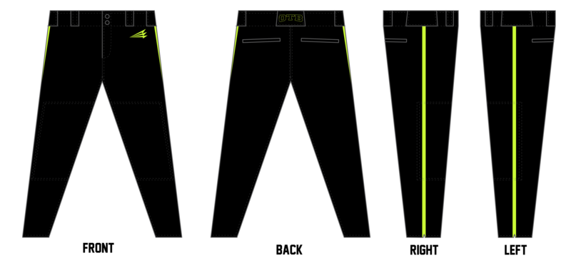 OTB Custom Athletic Baseball Pant #BP8DA