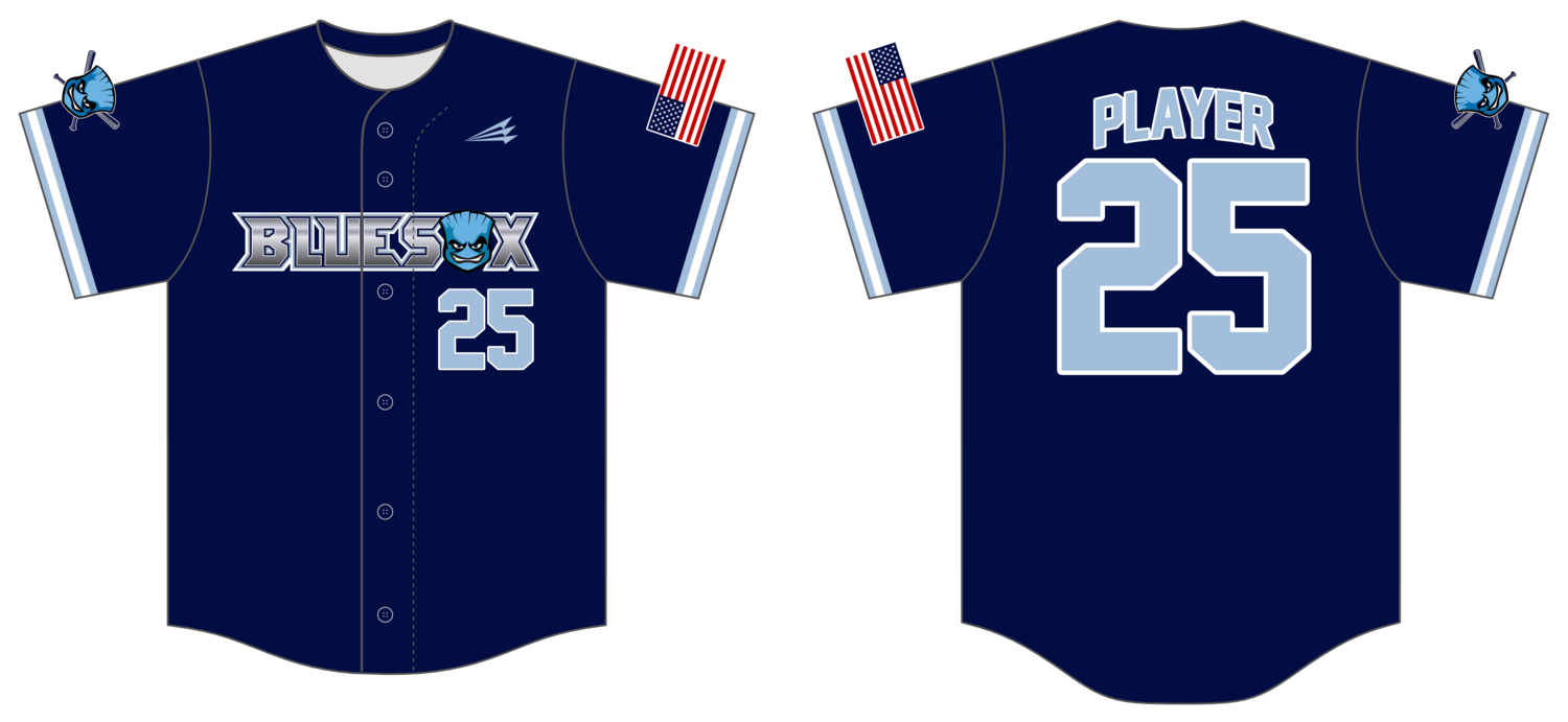 Blue Sox Custom HexaFlex Baseball Jersey #J7E