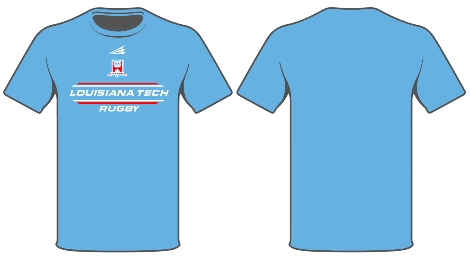 Louisiana Tech Rugby Custom HyperTee #HT4