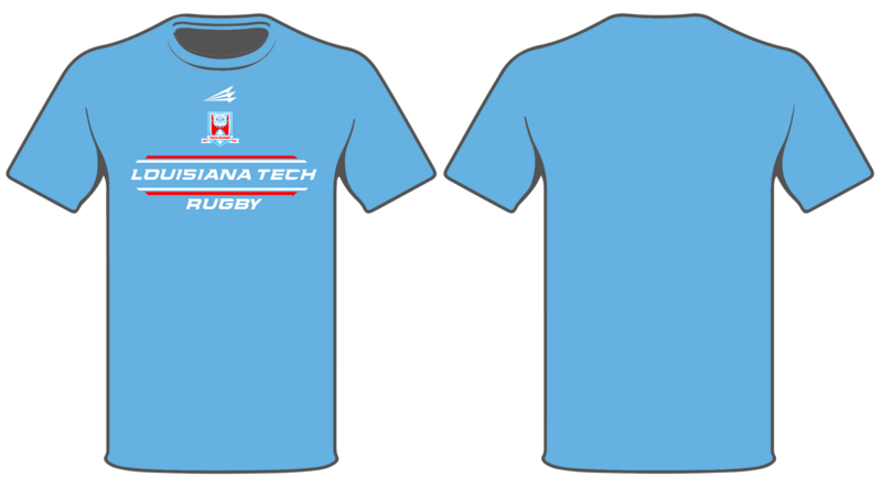 Louisiana Tech Rugby Custom HyperTee #HT4