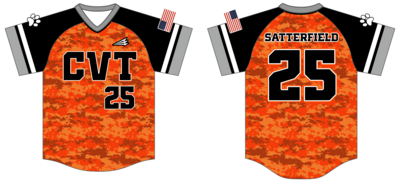 Central Virginia Tigers Custom HexaFlex Baseball Jersey #J7c