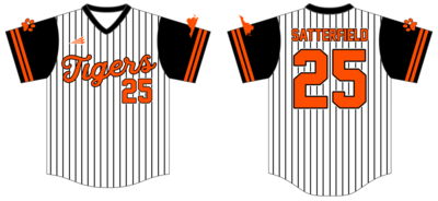 Central Virginia Tigers Custom HexaFlex Baseball Jersey #J6b