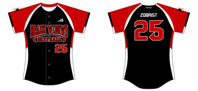 Black Widows Softball Custom NanoDri Softball Jersey #J13b