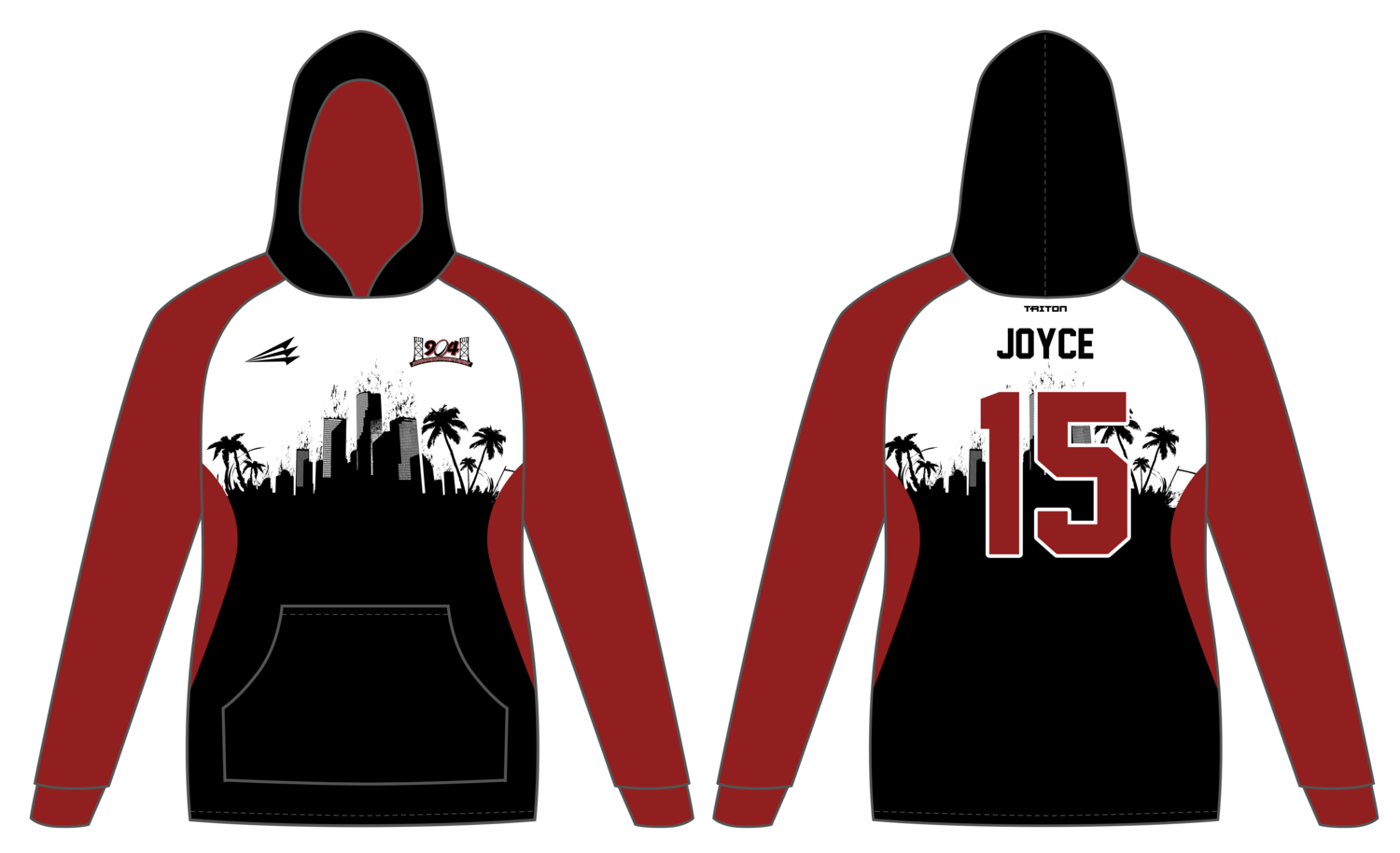 Jacksonville Womens Rugby Custom Vulcan Hoodie #VH1