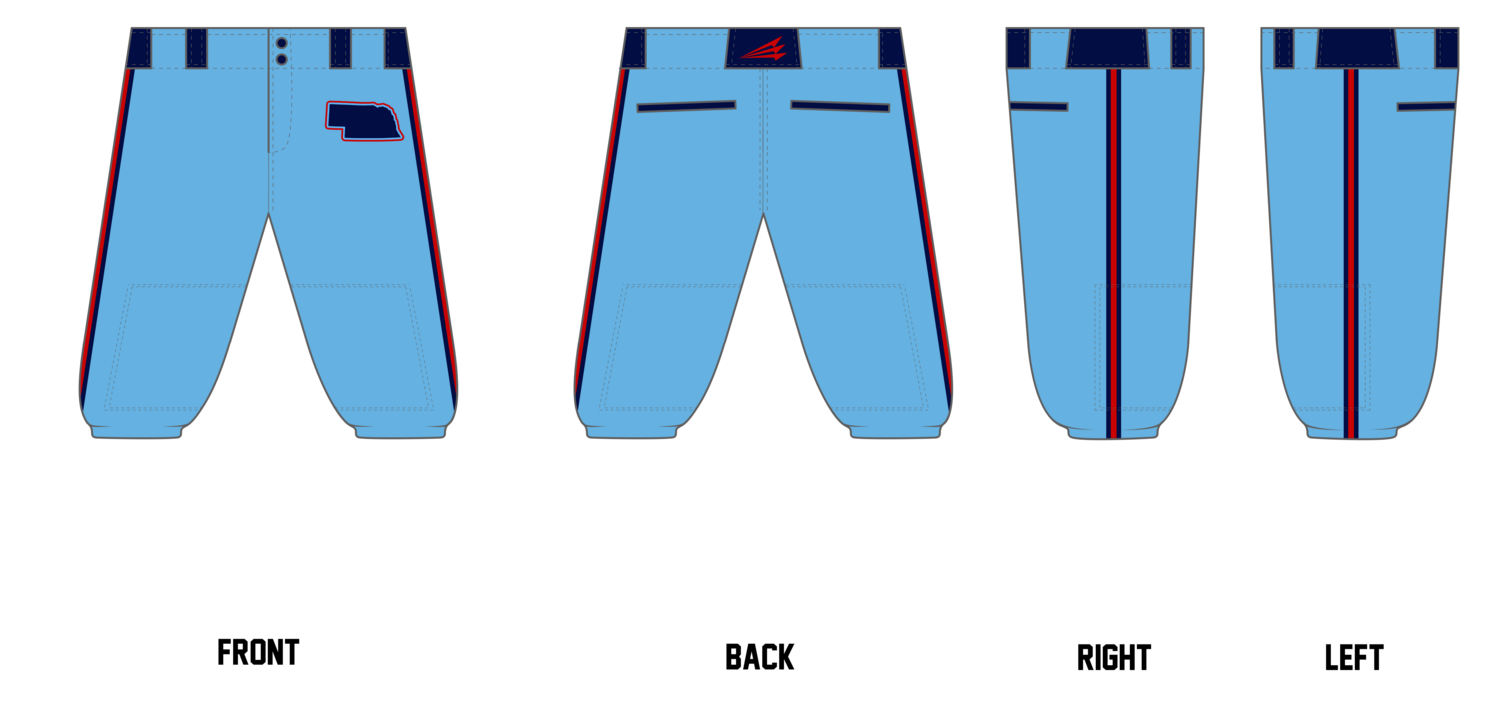 Nebraska Prime Custom Knicker Baseball Pant #BP1DK