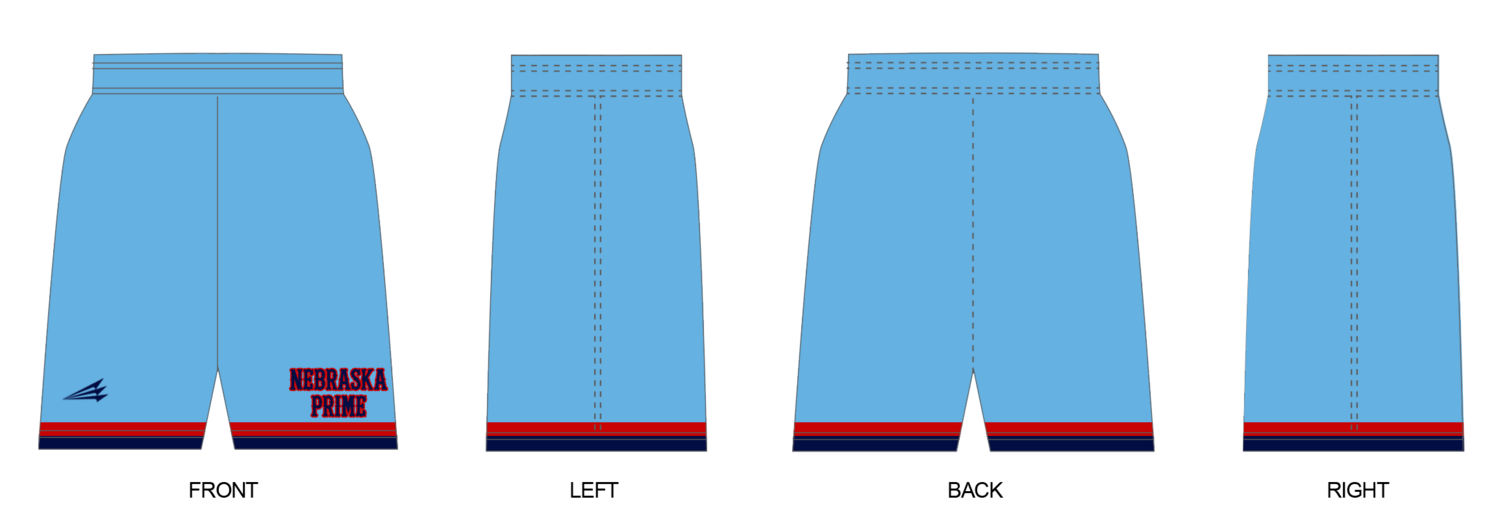 Nebraska Prime Custom Revolution Pocket Shorts #RV1