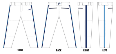 Wolfpack (Bryant) Custom Long Relaxed Baseball Pants #BP2B