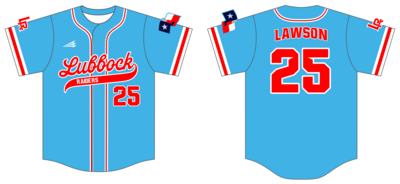 Lubbock Raiders Custom NanoDri Baseball Jersey #J52c