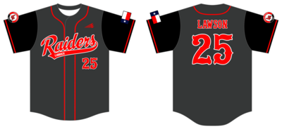 Lubbock Raiders Custom NanoDri Baseball Jersey #J51b