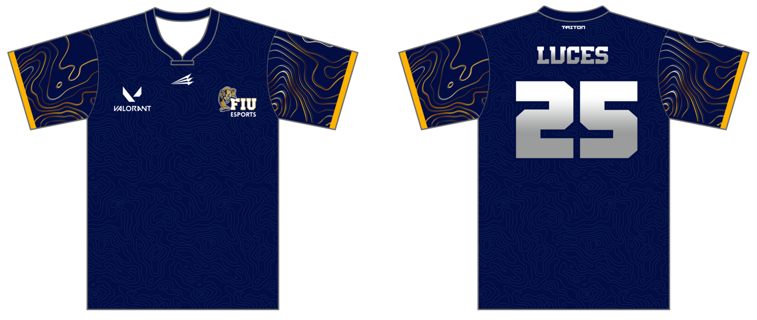 FIU Esports  Custom Men&#39;s HyperDri E-Sports Jersey #J2e