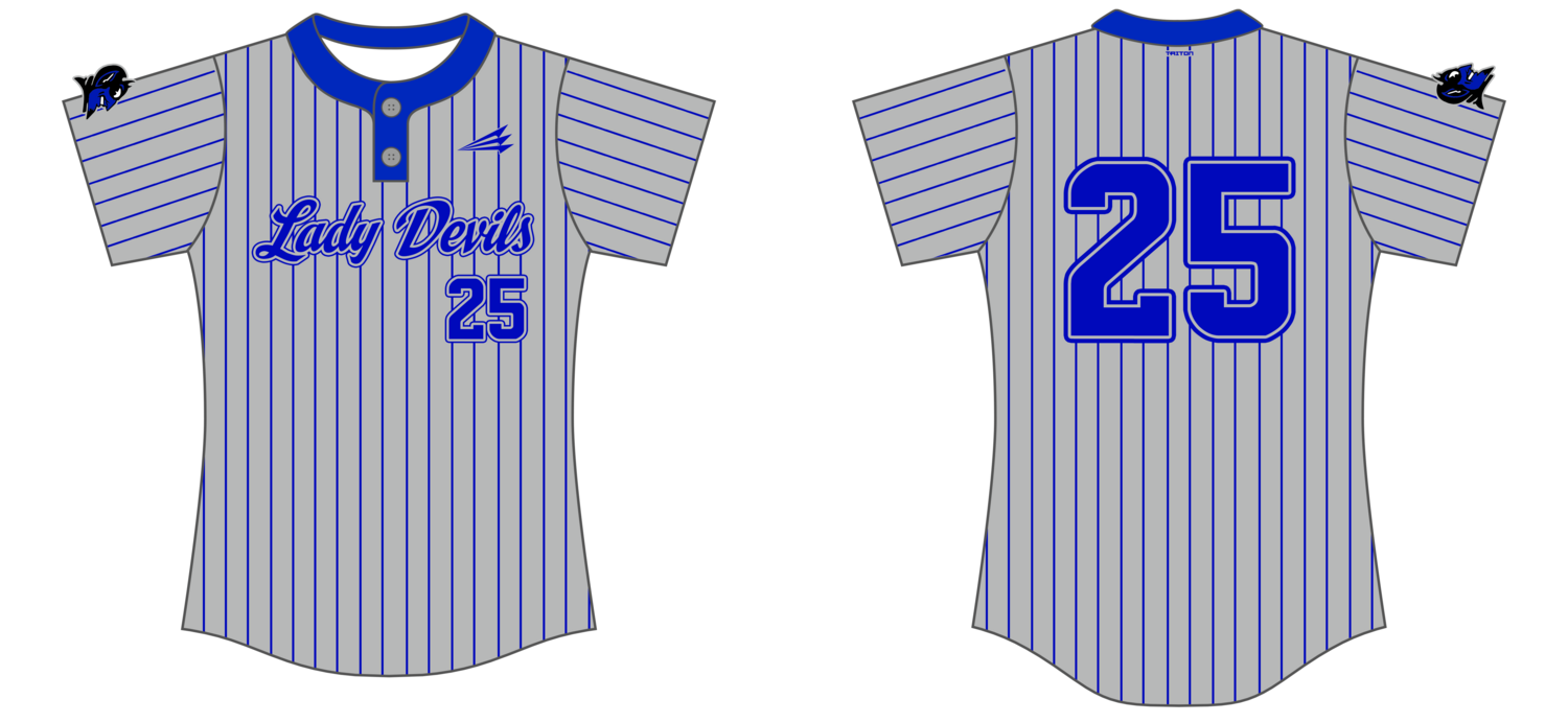 Lady Blue Devils Custom HexaFlex Softball Jersey #J2C