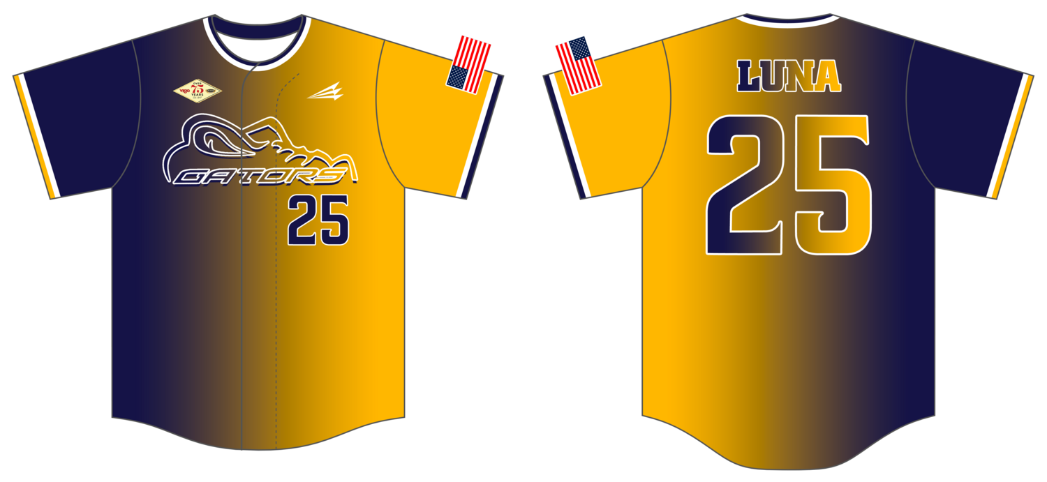 Gators Baseball Custom HexaFlex Baseball Jersey #J1B