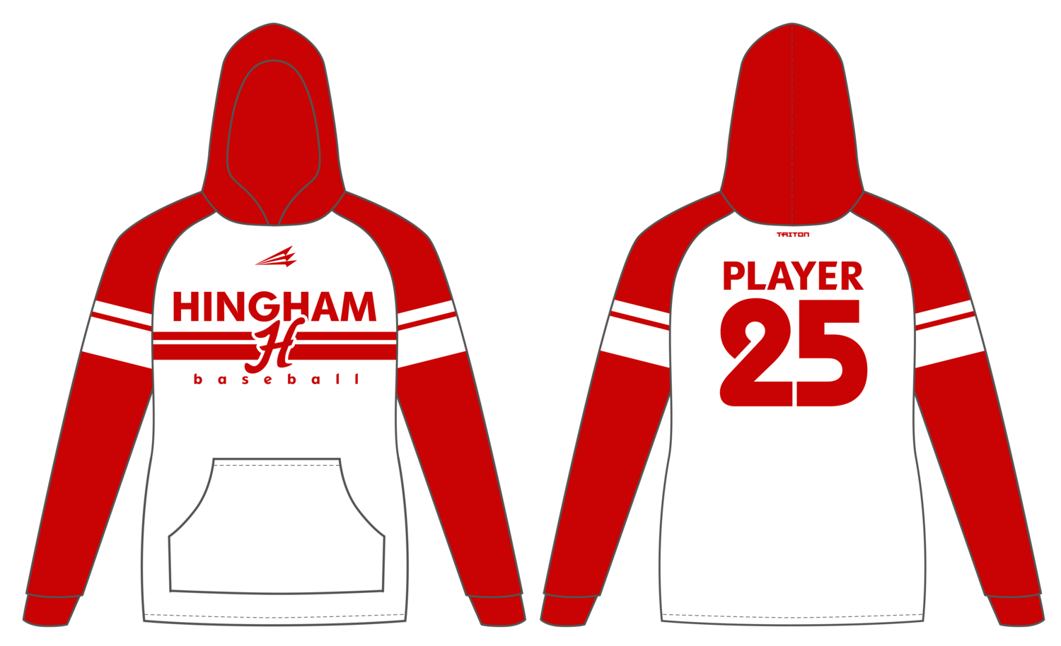 Hingham Baseball Custom Vulcan Hoodie #VH4B