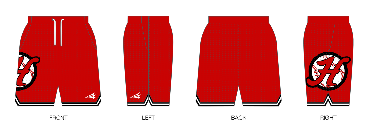Hingham Baseball Custom Retro Mesh Shorts #MS1