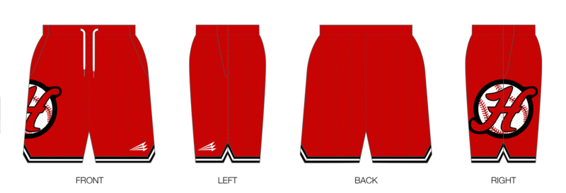 Hingham Baseball Custom Retro Mesh Shorts #MS1