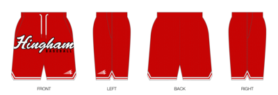 Hingham Baseball Custom Retro Mesh Shorts #MS2