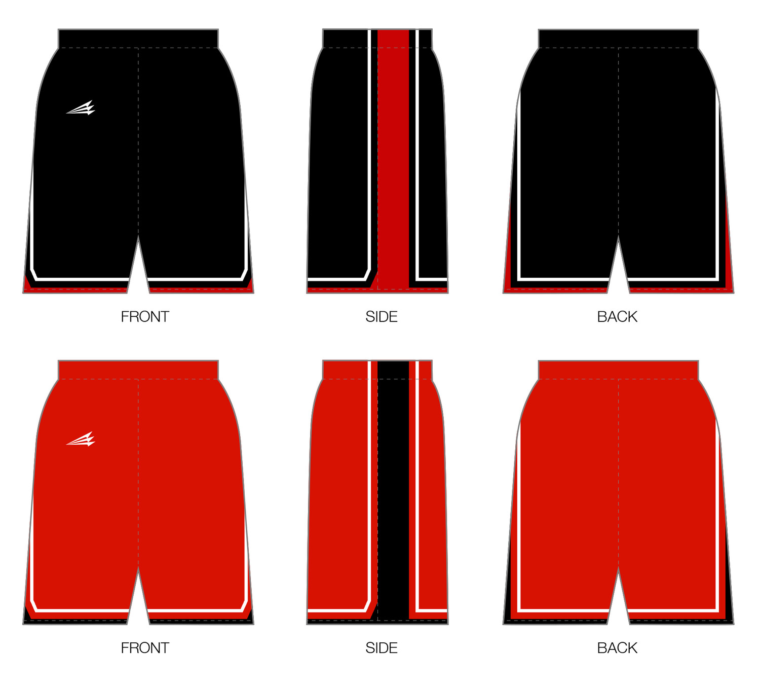 JR Blackhawks (Wenig) Custom Reversible NanoDri MID Basketball Shorts #BS4, BJ4B