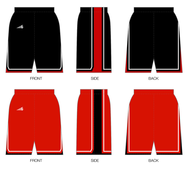JR Blackhawks (Wenig) Custom Reversible NanoDri MID Basketball Shorts #BS4, BJ4B