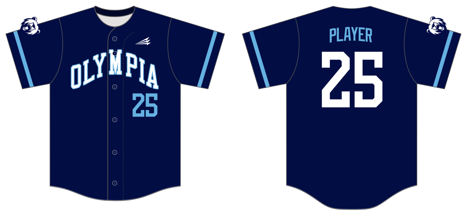 Olympia Baseball Club Custom HexaFlex Baseball Jersey #J2