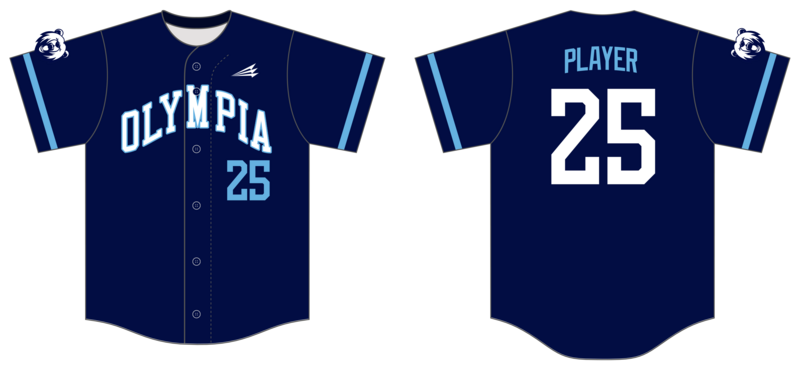 Olympia Baseball Club Custom HexaFlex Baseball Jersey #J2