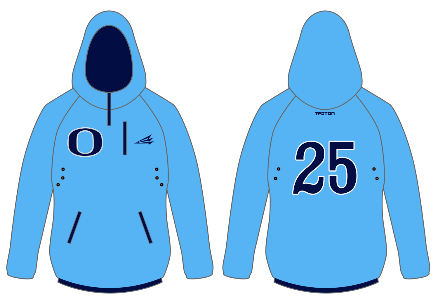 Olympia Baseball Club Custom Gladiator Hoodie #GH1