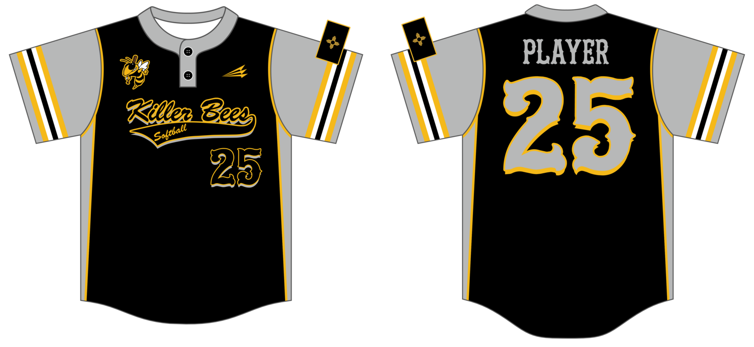 NM Killer Bees Softball 10U Custom NanoDri Baseball Jersey #J7G