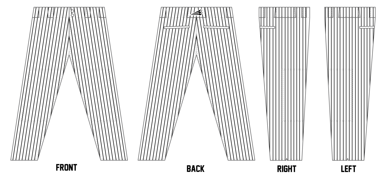 Georgetown Mavericks Custom Athletic Cut Baseball Pants #BP4B