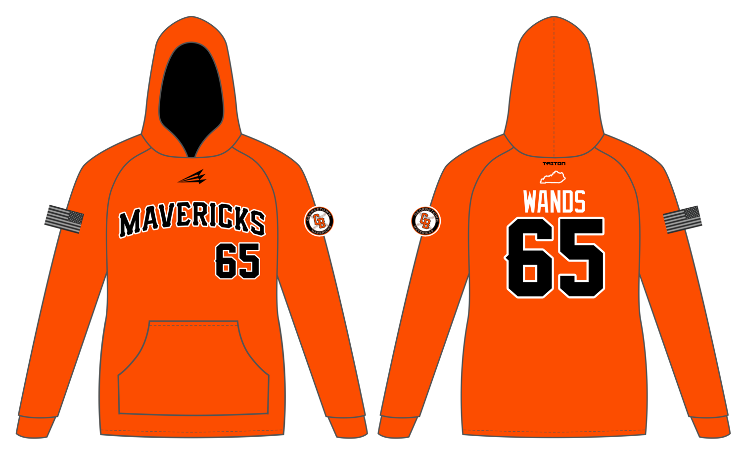 Georgetown Mavericks Custom Vulcan Hoodie #VH4