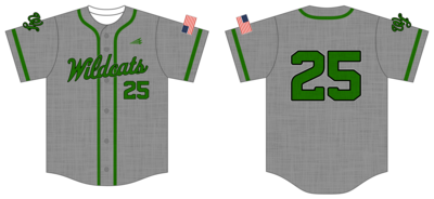 Walter Johnson Wildcats Custom NanoDri Baseball Jersey #J1