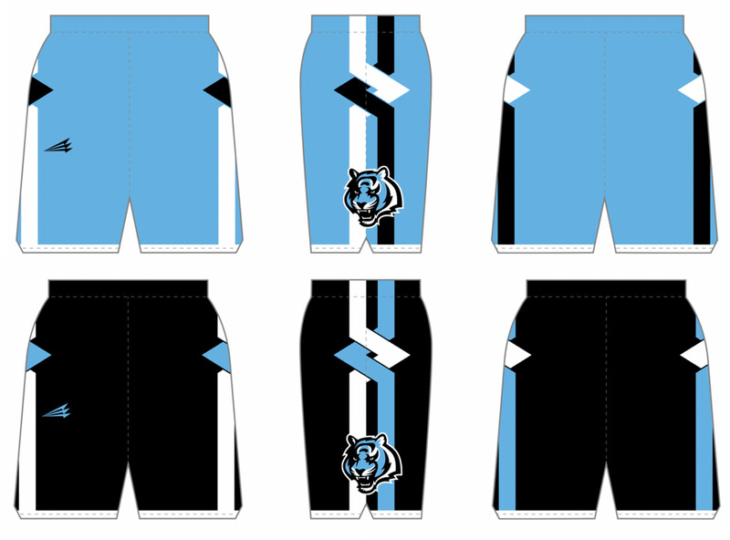 Blaine Youth Basketball Custom HexaFlex Crossover Reversible Basketball Shorts #BS1C, BS1D
