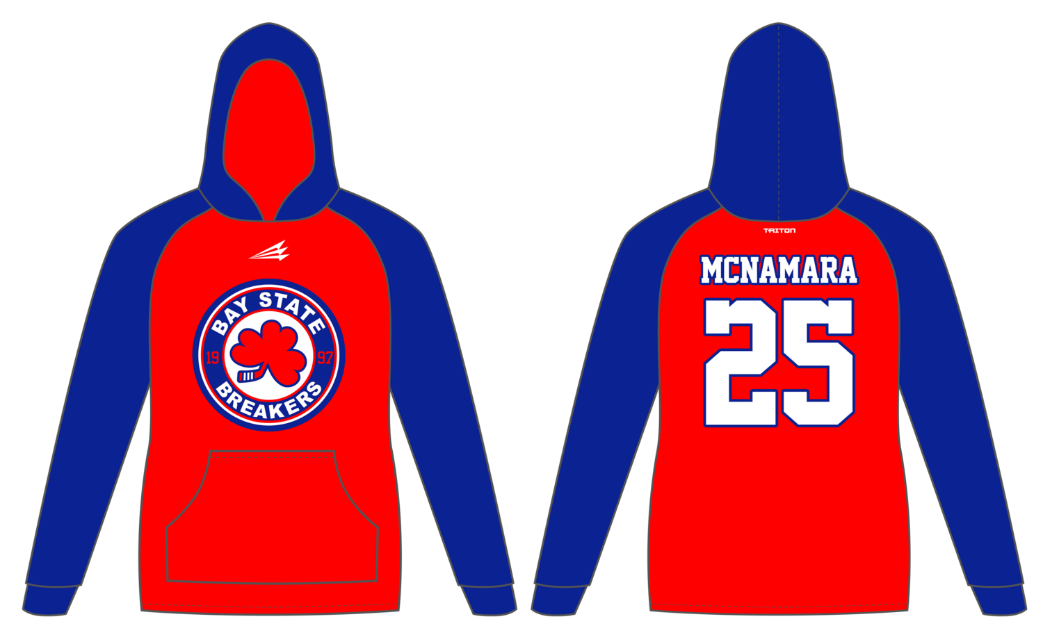 Bay State Breakers Custom Vulcan Hoodie #VH1