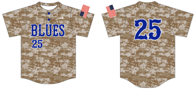 Parry McCluer Blues Custom HexaFlex Baseball Jersey #J2C