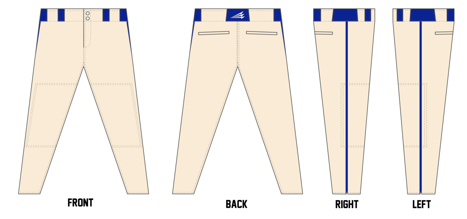Parry McCluer Blues Custom Athletic Baseball Pant #BP1