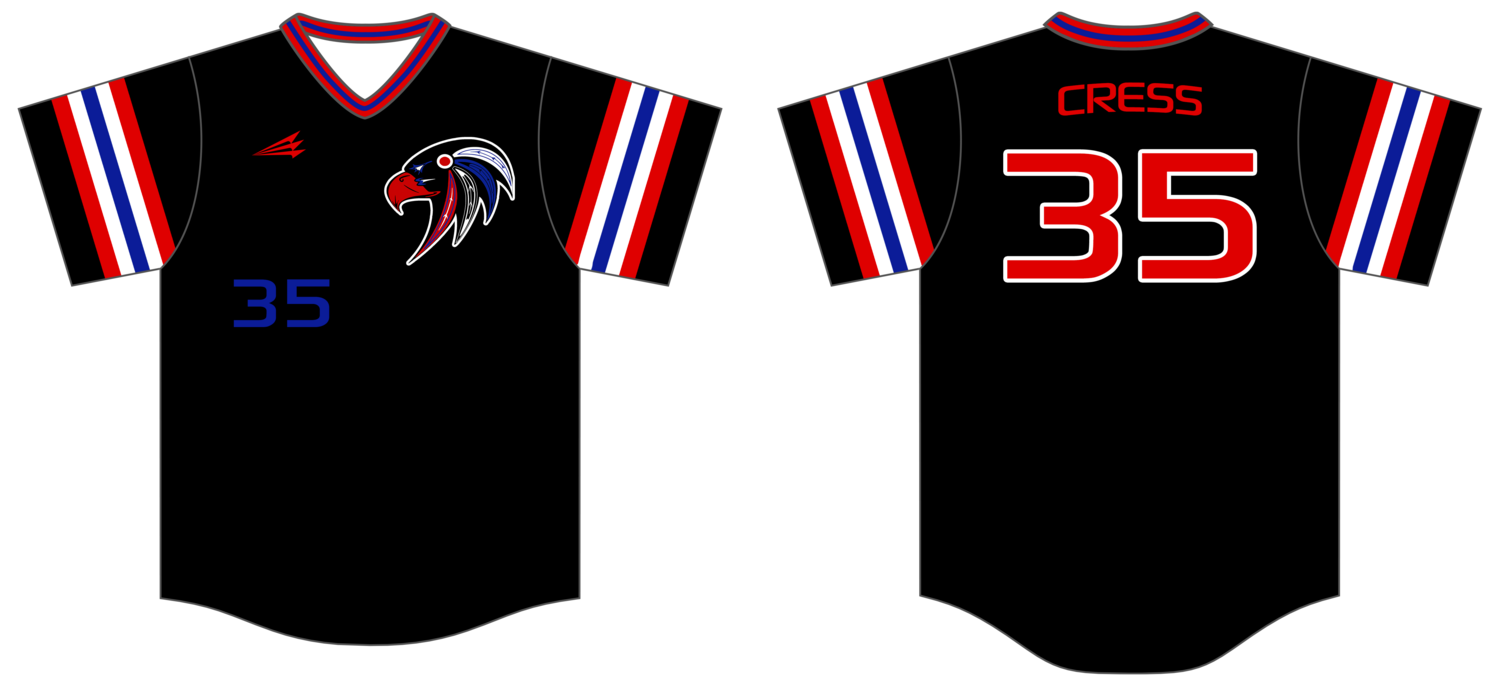 Kansas Blackhawks Custom NanoDri Baseball Jersey #J3f