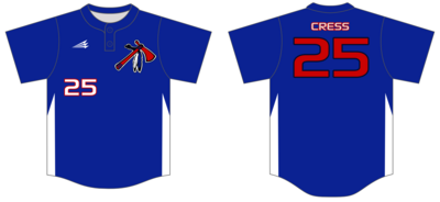 Kansas Blackhawks Custom NanoDri Baseball Jersey #J2d