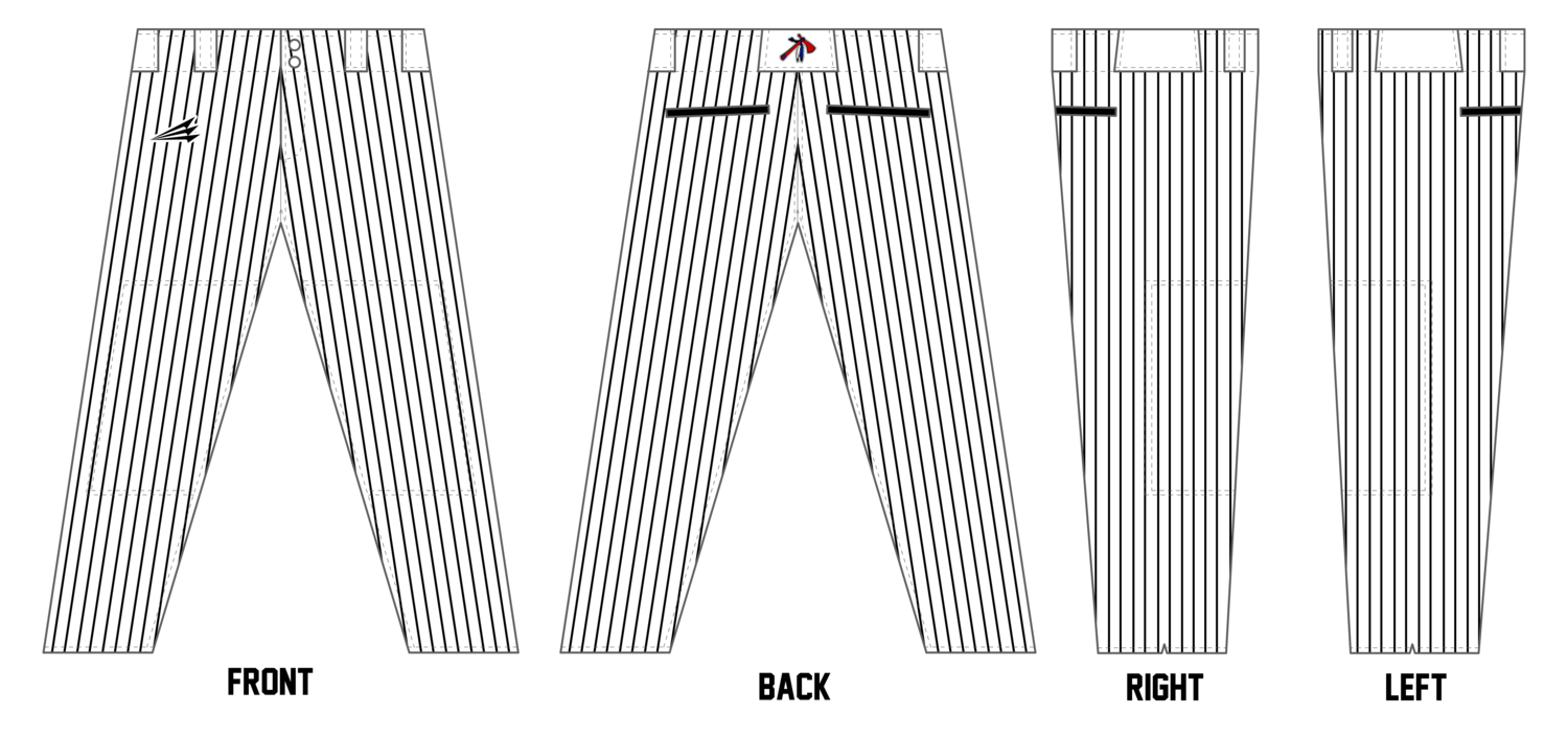 Kansas Blackhawks Custom Athletic Baseball Pant #BP1c
