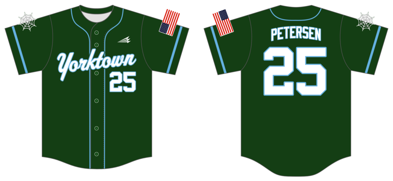 Yorktown Spiders Custom NanoDri Baseball Jersey #J36c