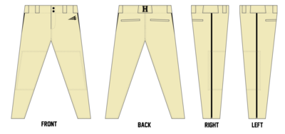 Hendersonville Rangers Custom Athletic Baseball Pant #BP1B