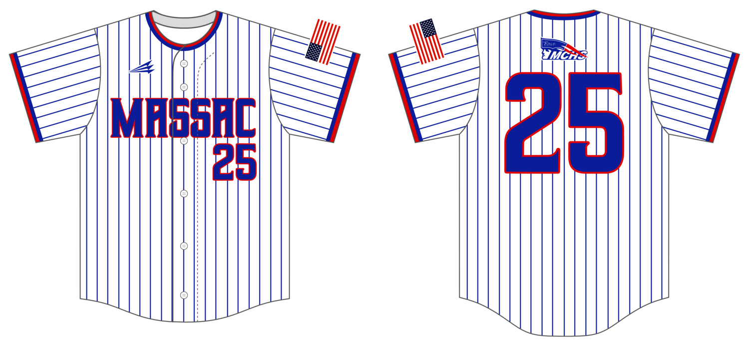 Massac County Baseball Custom NanoDri Baseball Jersey #J3C