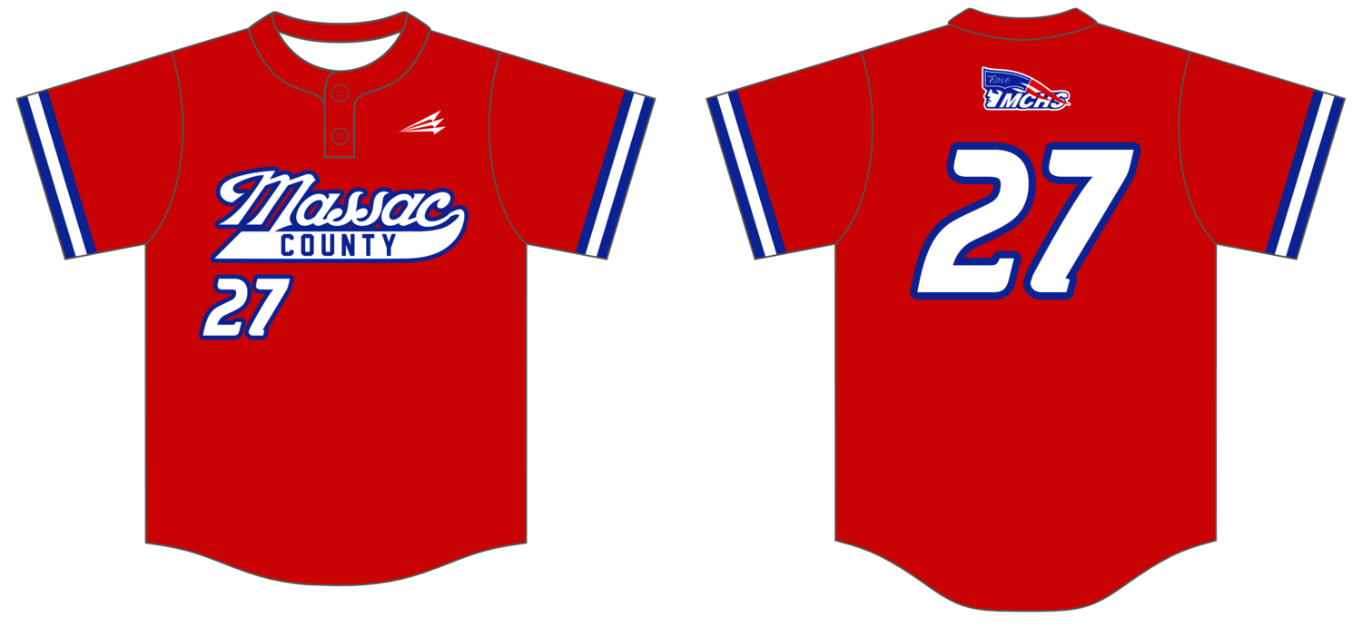 Massac County Baseball Custom NanoDri Baseball Jersey #J5B