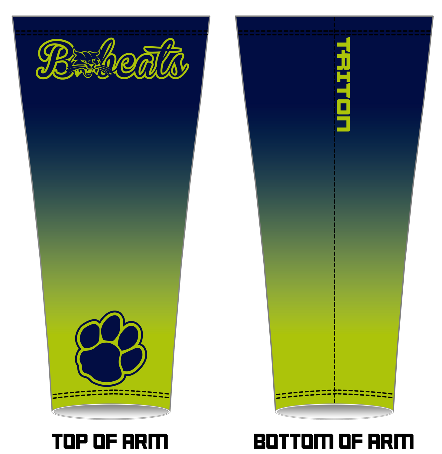 Bobcats (Whitney) Custom Arm Sleeve #AS2