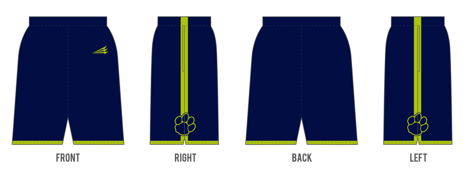 Bobcats (Whitney) Custom Revolution Pocket Shorts #RV1