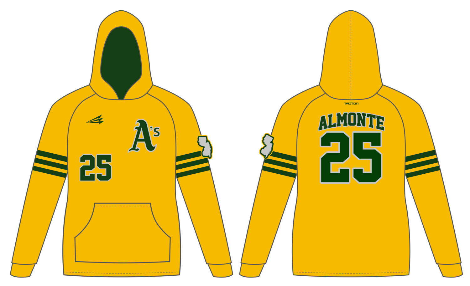 Hamilton A&#39;s Custom Vulcan Hoodie #VH4