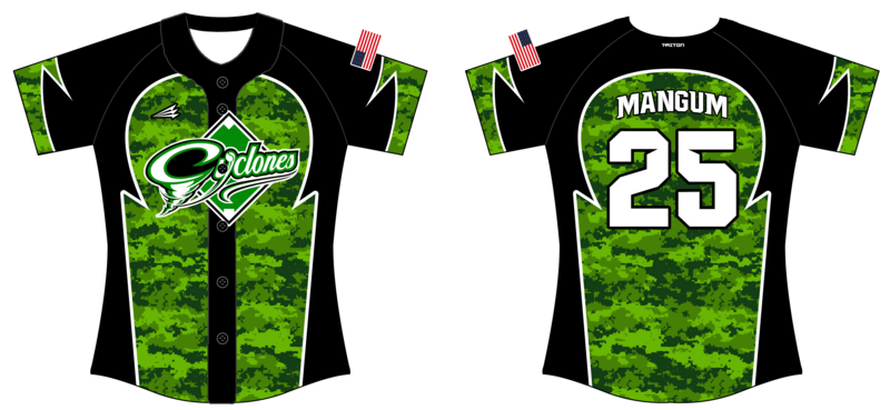 Cyclones - Stoddart Custom NanoDri Softball Jersey #J10c